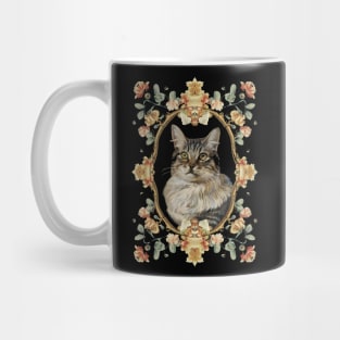 Vintage Feline Cat Elegance Mug